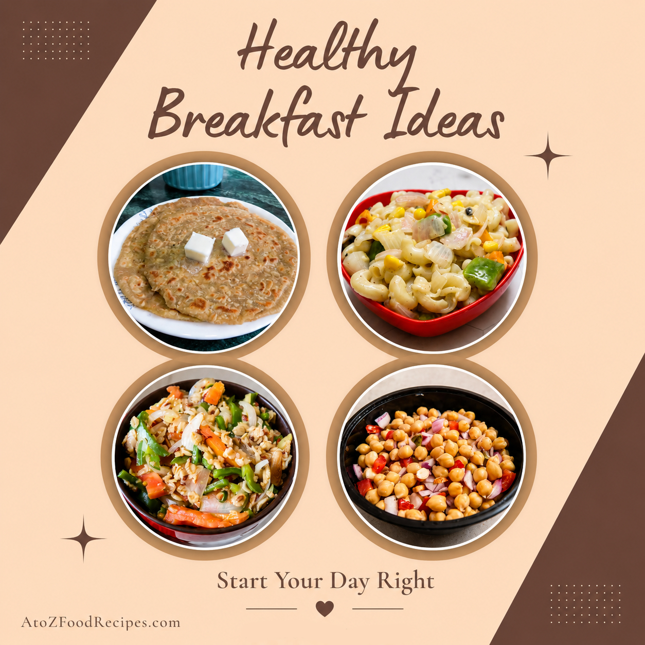 🌞 Start your day with a breakfast that keeps you full, energized, and happy!

From comforting parathas to wholesome oats, creamy veggie pasta, and protein-packed chickpea salad, there's a delicious option for every morning.

👇 Which breakfast would you pick first?

🍽️ Discover recipes at AtoZFoodRecipes.com | Link in bio 🔗

#AtoZFoodRecipes #HealthyBreakfast #EasyRecipes #BreakfastIdeas #FoodLovers