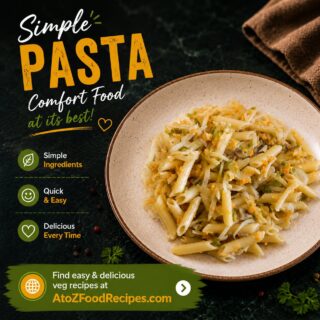 🍝 Craving something quick, easy, and comforting?

A simple bowl of homemade pasta is all you need! ❤️

👉 Find easy & delicious veg recipes at AtoZFoodRecipes.com | Link in Bio

#AtoZFoodRecipes #Pasta #ComfortFood #QuickMeals #VegRecipes
