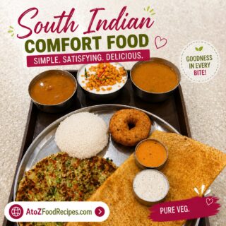 🥞 Craving a meal that feels comforting and satisfying?

This South Indian thali brings together crispy dosa, fluffy rice, vada, sambar, chutney, and more; all on one plate. ❤️

👉 Discover delicious veg food recipes at AtoZFoodRecipes.com | Link in Bio

#SouthIndianFood #SouthIndianThali #VegetarianFood #IndianFoodLovers #AtoZFoodRecipes