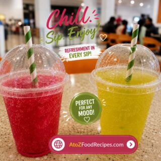 🥤 Too hot and tired? Chill, sip, and refresh! ❤️💚

Which one would you choose; the red or green mocktail? 👇

👉 Discover delicious food and drink inspiration at AtoZFoodRecipes.com | Link in Bio

#Mocktail #RefreshingDrinks #SummerSips #DrinkLovers #AtoZFoodRecipes