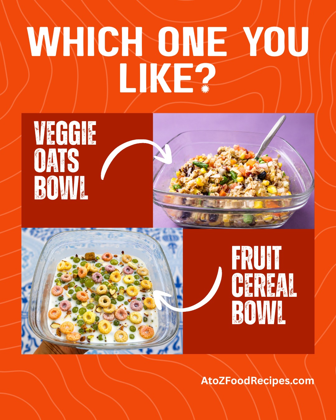 🥣 Which bowl are you choosing today? 👀

🥗 Veggie Oats Bowl or 🍓 Fruit Cereal Bowl?

👇 Vote in the comments and tell us why!

✨ Discover food inspiration at AtoZFoodRecipes.com

#HealthyBreakfast #BreakfastIdeas #HealthyEating #FoodInspiration #AtoZFoodRecipes