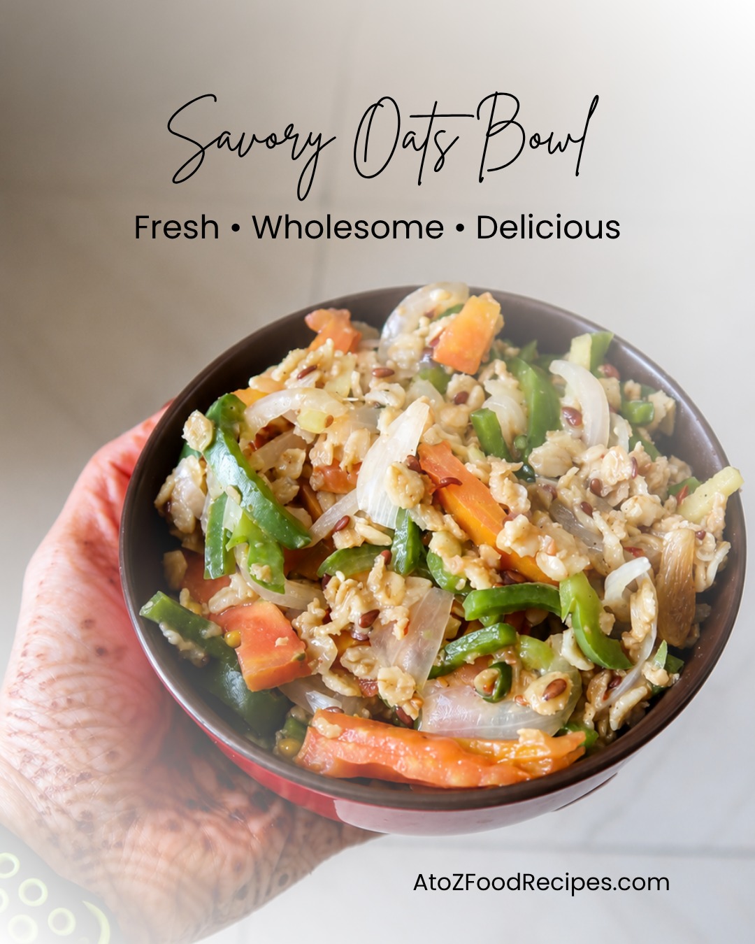 Need a breakfast that keeps you full and energized? 🥣✨

This Savory Oats Bowl is packed with wholesome vegetables, hearty oats, and comforting flavors that make healthy eating feel effortless. Perfect for busy mornings when you want something nutritious without compromising on taste.

Fresh ingredients. Simple steps. Delicious results.

👇 Are you team sweet oats or savory oats?

🍽️ Discover recipes at AtoZFoodRecipes.com | 🔗 Link in Bio

#AtoZFoodRecipes #SavoryOats #HealthyBreakfast #EasyRecipes #FoodLovers