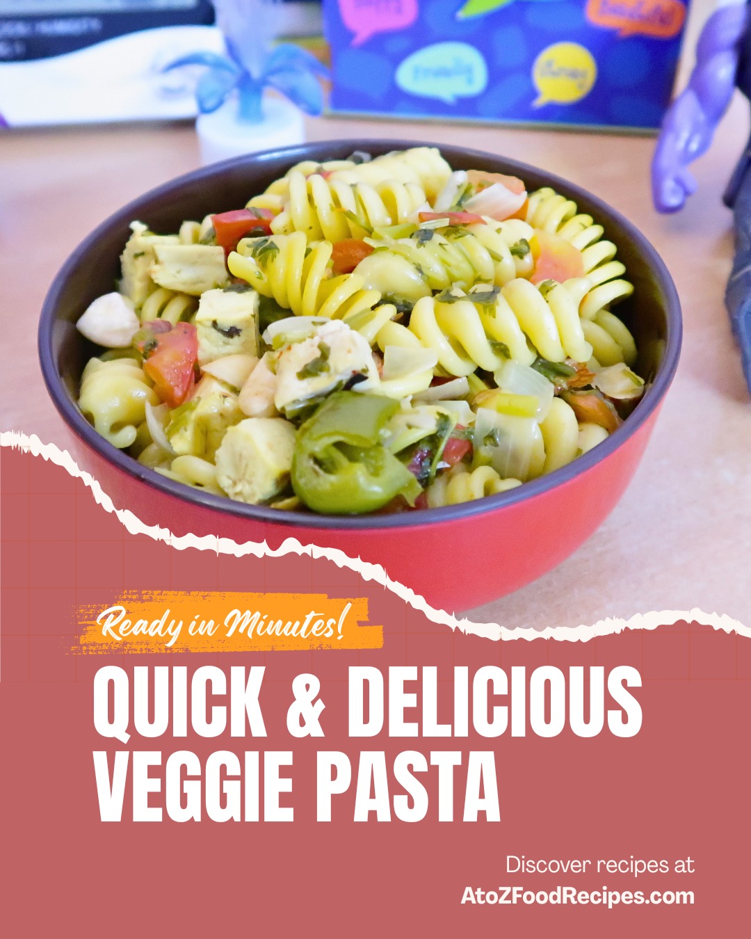 Need a quick meal that doesn't taste boring? 🍝✨

This colorful pasta bowl is packed with veggies, flavor, and comfort in every bite. Perfect for busy days when you want something satisfying without spending hours in the kitchen.

Fresh ingredients. Simple steps. Delicious results.

👇 What's your favorite pasta add-in: extra veggies, cheese, or herbs?

🍽️ Discover recipes at AtoZFoodRecipes.com | 🔗 Link in Bio

#AtoZFoodRecipes #PastaRecipe #EasyMeals #FoodLovers #HomeCooking