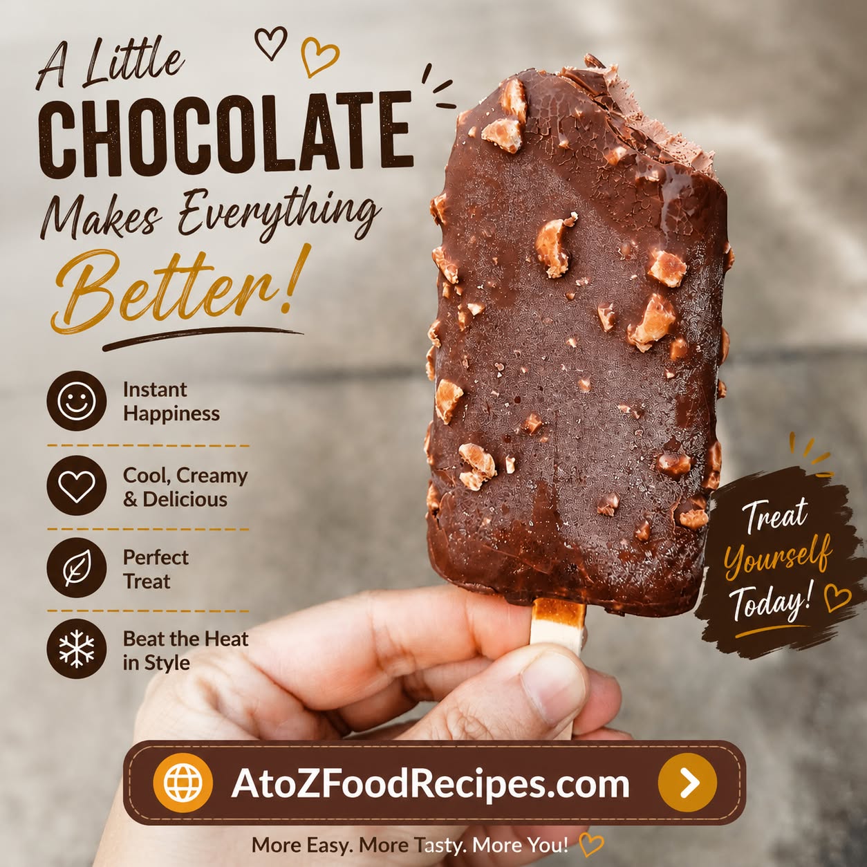 🍫 A little chocolate makes every day better! 😍 Cool, creamy, and crunchy; just the perfect treat when you're craving something sweet.

👉 Discover veg food recipes at AtoZFoodRecipes.com | Link in Bio

#AtoZFoodRecipes #ChocolateIceCream #SweetTreat #DessertLover #Foodie