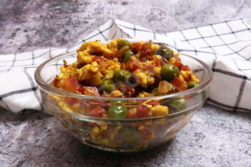 Carrot Peas Paneer Bhurji