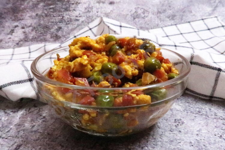 Carrot Peas Paneer Bhurji