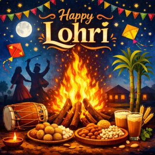 Let the bonfire light up your hopes and the beats of dhol fill your heart with joy. AtoZFoodRecipes.com Wishing you warmth, happiness, and new beginnings this Lohri. 🔥🪁🌾

#HappyLohri #Lohri2026 #FestiveVibes #IndianFestivals #NewBeginnings