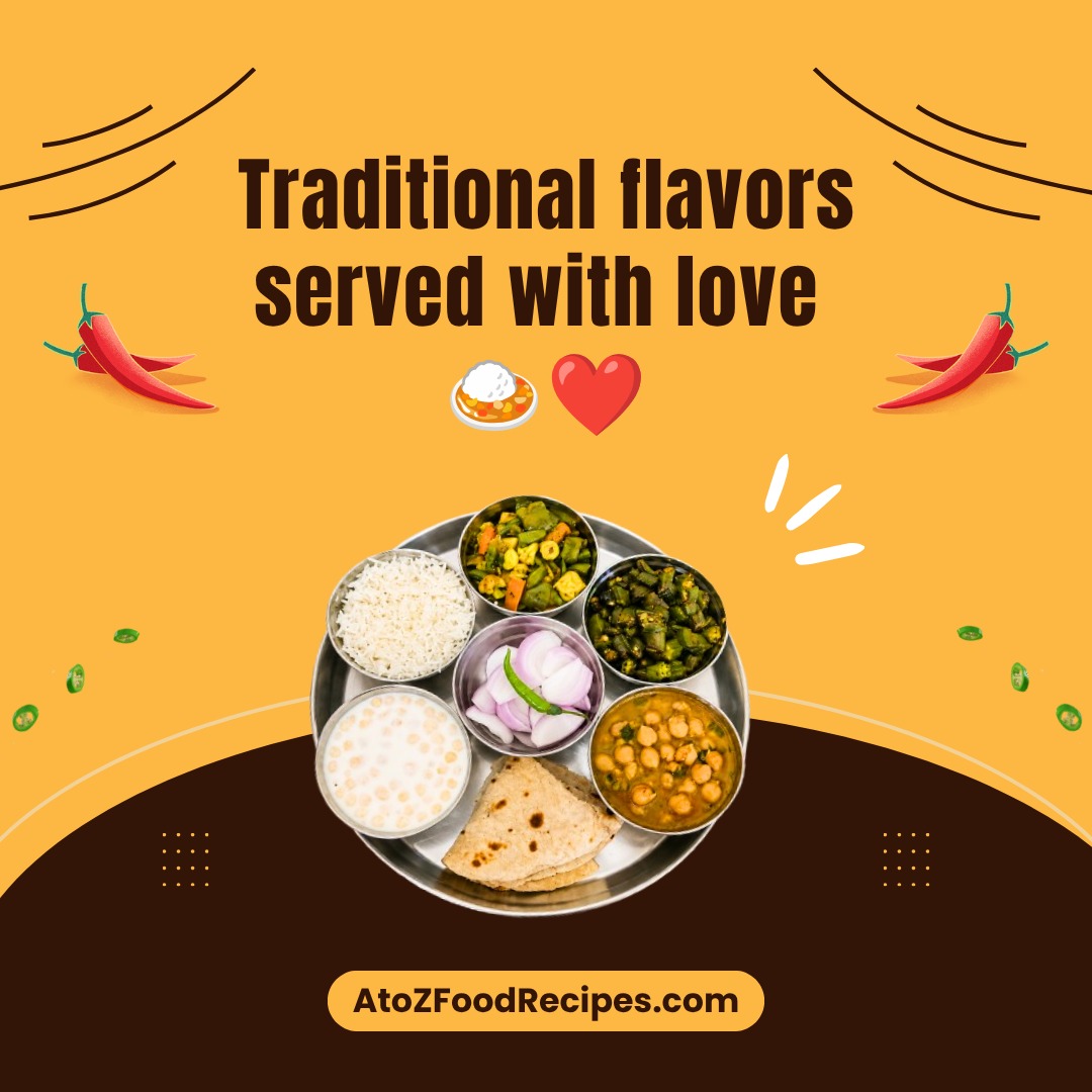 A plate full of comfort, flavor, and tradition 🍛✨

Nothing beats a wholesome Indian lunch thali filled with delicious flavors and homemade goodness ❤️

From every bite to every spice, this is pure satisfaction on a plate 😋

👉 Discover tasty recipes at AtoZFoodRecipes.com | Link in bio

#IndianFood #LunchThali #HomeCooked #FoodLovers #IndianCuisine #AtoZFoodRecipes