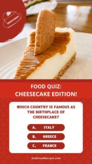 🍰 FOOD QUIZ TIME!

Which country is famous as the birthplace of cheesecake? 👀

A. Italy
B. Greece
C. France

Drop your answer below before the reveal 😋👇

Discover tasty food at AtoZFoodRecipes.com

#FoodQuiz #Cheesecake #DessertLovers #FoodTrivia #AtoZFoodRecipes