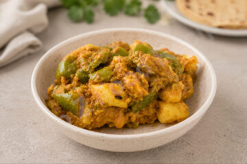 Masala Malai Aloo Shimla Mirch