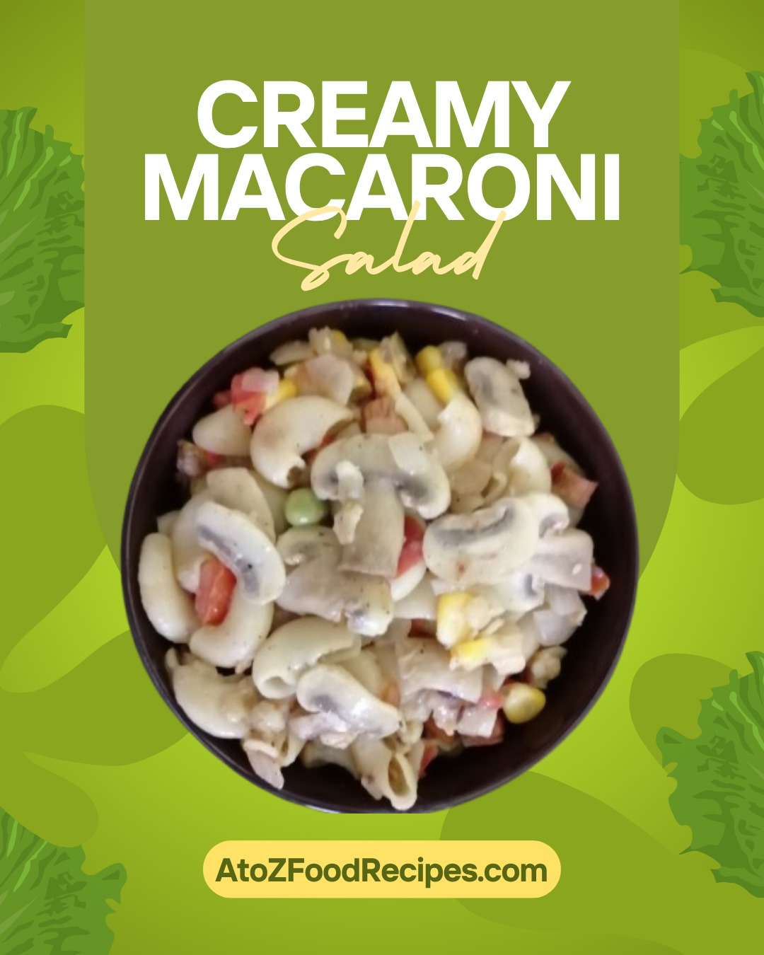 🥗 Craving something creamy, fresh, and satisfying? This Creamy Macaroni Salad is the perfect side for lunch, picnics, or potlucks!

👉 Discover veg recipes at AtoZFoodRecipes.com | Link in Bio

#CreamyMacaroniSalad #SaladIdeas #EasyRecipes #HealthyEating #AtoZFoodRecipes