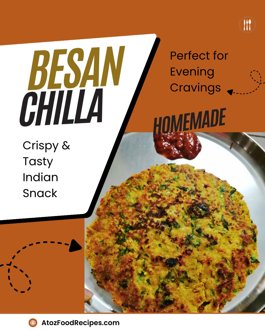 😋 Bored of the same old snacks?

Try this crispy homemade Besan Chilla; a quick, flavorful, and satisfying snack perfect for your evening cravings. 🥞✨

Simple ingredients, amazing taste, and homemade goodness!

👉 Try Indian veg food recipes at AtoZFoodRecipes.com | Link in Bio

#BesanChilla #IndianSnacks #HealthySnacks #EasyRecipes #AtoZFoodRecipes