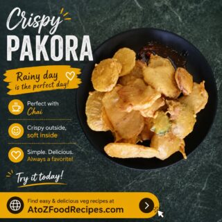 🌧️ Rainy day + hot pakoras = pure happiness! 🤎

Nothing beats crispy pakoras with a hot cup of chai on a rainy day. ☕✨

👉 Find easy & delicious veg recipes at AtoZFoodRecipes.com | Link in Bio

#AtoZFoodRecipes #Pakora #RainyDaySnacks #ChaiTime #VegRecipes