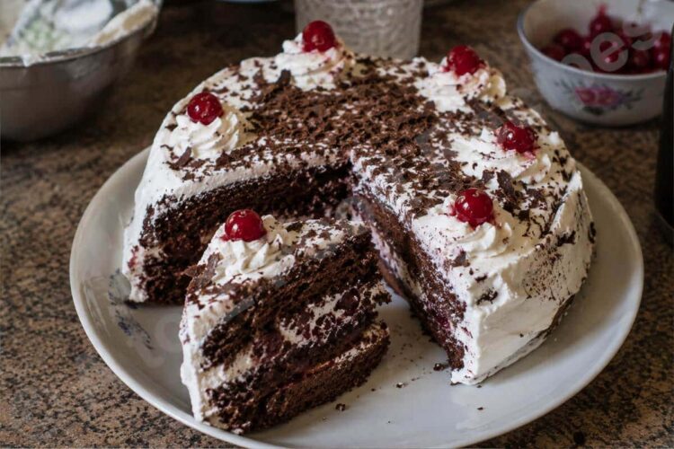 Eggless Black Forest Cake