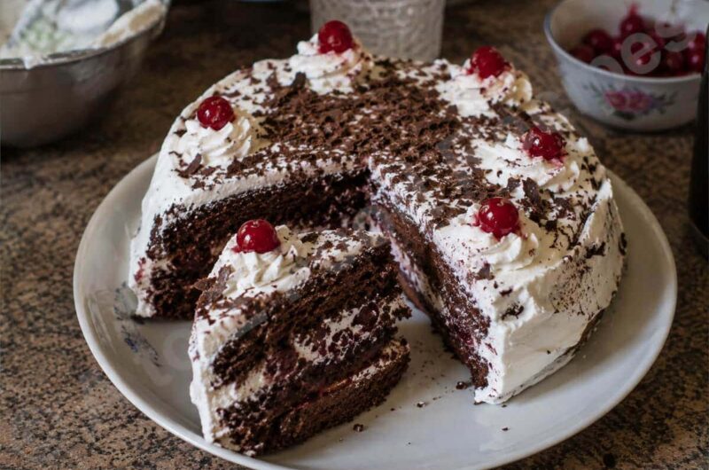 Eggless Black Forest Cake