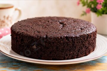 Eggless Chocolate Sponge Cake