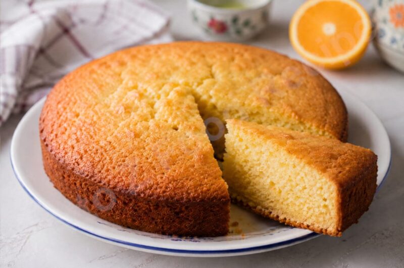 Eggless Orange Cake