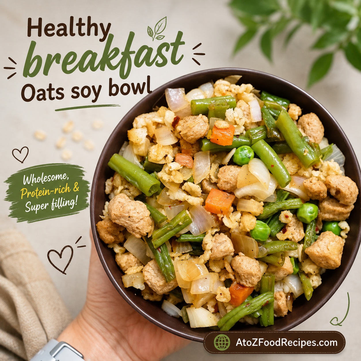 🥣🌱 Tired of the same boring breakfast?

This Oats Soy Bowl is wholesome, protein-rich, loaded with veggies, and filling enough to keep you going. 💚

Would you try this for breakfast? 😋👇

🌐 Explore Veg Food Recipes at AtoZFoodRecipes.com | Link in Bio

#HealthyBreakfast #OatsBowl #ProteinRich #VegBreakfast #AtoZFoodRecipes