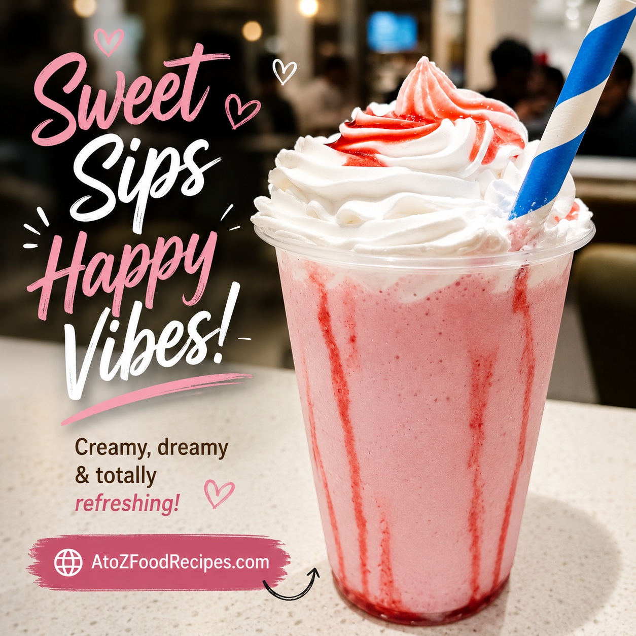 🍓🥤 Sweet cravings calling?

A creamy Strawberry Milkshake is the perfect little treat when you need something cool, refreshing, and delicious. 💗

Would you sip it or share it? 👇

🌐 Explore Veg Food Recipes at AtoZFoodRecipes.com | Link in Bio

#StrawberryMilkshake #MilkshakeLover #SweetCravings #RefreshingDrinks #AtoZFoodRecipes