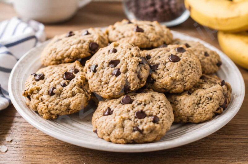 Banana Chocolate Chip Cookies