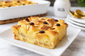 Eggless Bread And Butter Pudding
