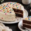 Eggless Caramel Chocolate Cake