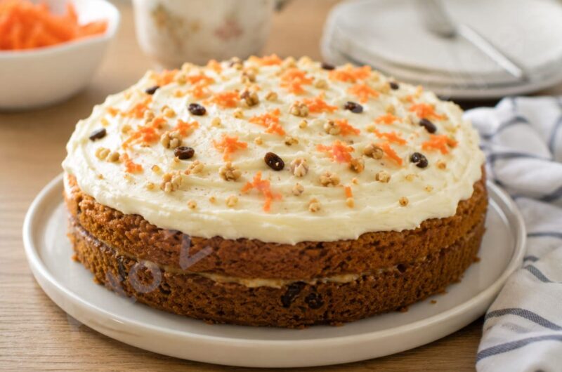 Eggless Carrot Cake