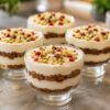 Eggless Gingerbread and White Chocolate Mousse Trifle