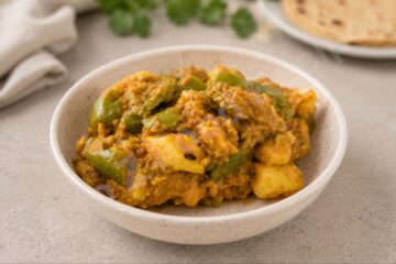 Masala Malai Aloo Shimla Mirch
