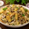 Mushrooms and Baby Corns Biryani
