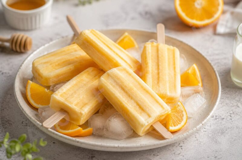 Orange Milk Popsicle