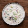 Strawberry Grapes Dry Fruit Raita