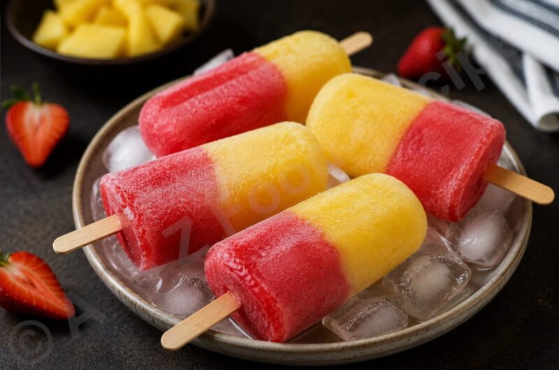 Strawberry Pineapple Popsicle